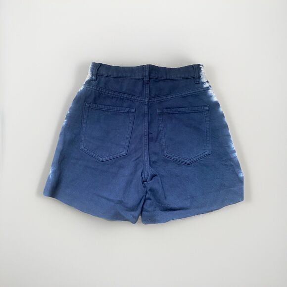 PACSUN Denim Shorts High Rise Blue White Tie Dye Women’s 24 Boho Beach Recycled - Picture 2 of 10